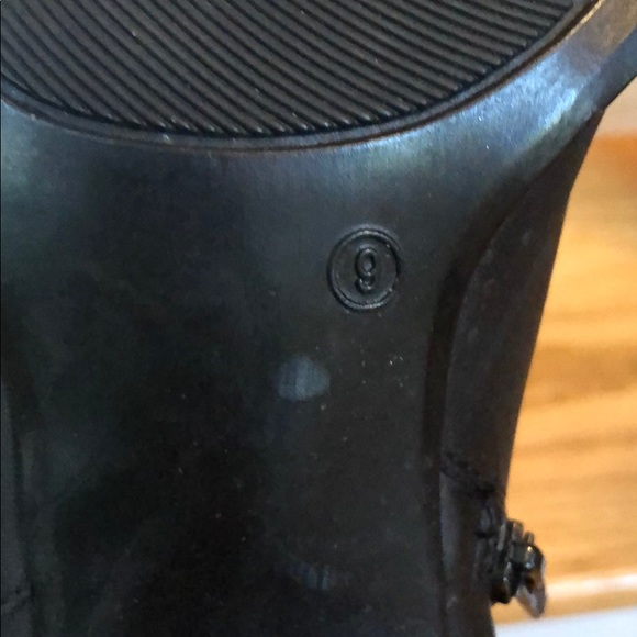 Black Leather Booties - Picture 6 of 6